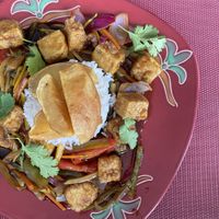 Tofu Saltado  at Chifa La Familia Feliz in La Fortuna