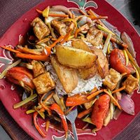   at Chifa La Familia Feliz in La Fortuna