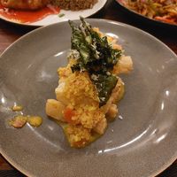 Yuquitas con quinoa at Chifa La Familia Feliz in La Fortuna