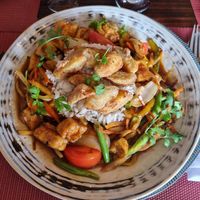 Tofu Salteado at Chifa La Familia Feliz in La Fortuna