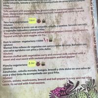 Menu  at Chifa La Familia Feliz in La Fortuna