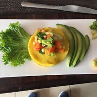 Causa Vegetariano at Chifa La Familia Feliz in La Fortuna