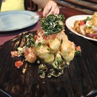 Yucca (traditional Peruvian) at Chifa La Familia Feliz in La Fortuna