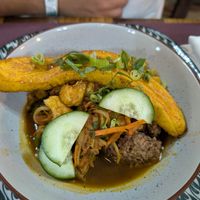 Tuca tuca at Chifa La Familia Feliz in La Fortuna