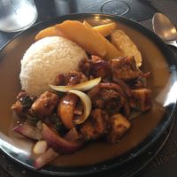 Tofu dish  at Chifa La Familia Feliz in La Fortuna