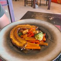 Taco taco at Chifa La Familia Feliz in La Fortuna