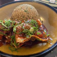 Vegetarian wan tan at Chifa La Familia Feliz in La Fortuna