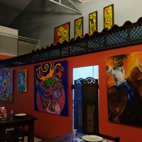 Artwork at Chifa La Familia Feliz in La Fortuna