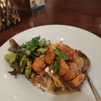Noodles with tofu at Strandgut in Bad Schandau