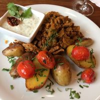 Vegetarian Sojagyros at Strandgut in Bad Schandau