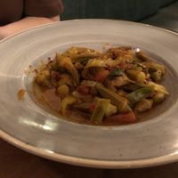 Okra stew   at Antalya in London