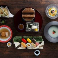 Vegan Kaiseki at Okukinosaki Seaside Hotel in Toyooka