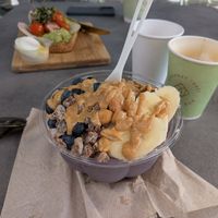 PB&B acai bowl at Toastique in Los Angeles