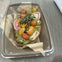 Avocado toast  at Toastique in Los Angeles
