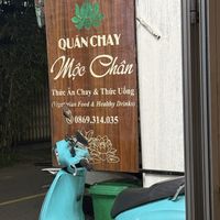 Signage  at Moc Chan Vegan in Da Nang
