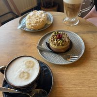 Scrumptious pastries and coffeee  at Bez Cukrzenia in Gdansk