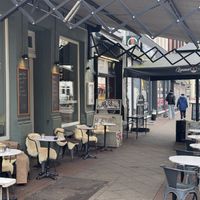 Nice outdoor seating   at Café BAR in Niedersachsen