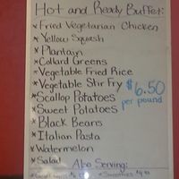 typical menu with price at Back to Edenz in Macon