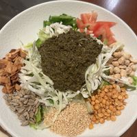 Tea leaf salad before mixing   at Chef Burma in Sacramento