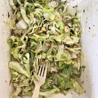 This takeout tea leaf salad was so yummy I forgot to take a photo before eating half of it.   at Chef Burma in Sacramento