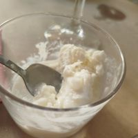 Sorbete de limón at El café de la torre in Catalunya