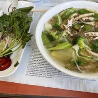 Tofu pho with vegan broth at Pho Vietnam in Fort Smith