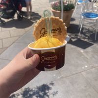Mango sorbet   at Giacopazzi's in Scottish Borders