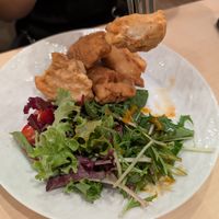 Deep fried kurumafu, excellent at MERCY Vegan Ramen in Osaka