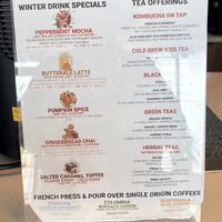 Dairy free clearly labeled, including syrups    at Rebel Dog Coffee Co in Berlin