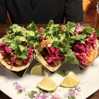 Oyster mushroom tacos   at People of Real Narnia in Poznan