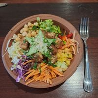 Yummy tofu buddha bowl! at The Rooftop in Tissamaharama