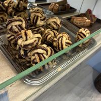 vegan cinnamon knots (horrible)  at Copines Paris in Bruxelles