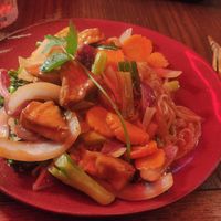 Pad See Ew Noodles mit Tofu at OT Restaurant Hamburg in Hamburg