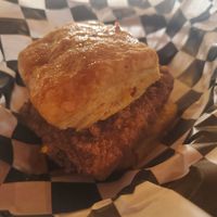 Hot Hunny Chicky biscuit at Street Beet in Detroit