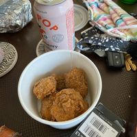 Strawberry vanilla ollipop and chik’n nuggets at Street Beet in Detroit