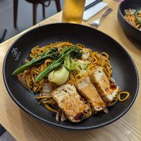 Yasai soba with tofu at Maki & Ramen in Sheffield