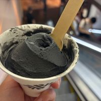 Black sesame gelato at Tofu G Gelato | Korean Premium Ice Cream (Mandarin Gallery, Orchard Pop-Up) in Singapore