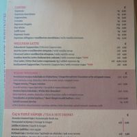 Menu at San Domenico Caffe in Kosice