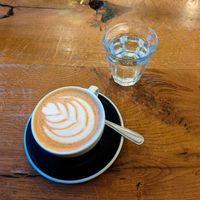 Cappuccino with oatmilk at San Domenico Caffe at San Domenico Caffe in Kosice