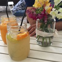 Ginger and orange lemonades  at San Domenico Caffe in Kosice