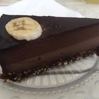 Chocolate and banana raw cake  at San Domenico Caffe in Kosice