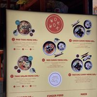 Main section of the menu at Wok Wok Tivoli Food Hall in København