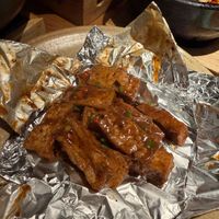 Fire vegan chicken at Huakai Vegetarian  in Beijing