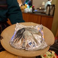 Fire vegan chicken at Huakai Vegetarian  in Beijing