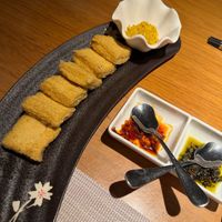 Fried tofu at Huakai Vegetarian  in Beijing
