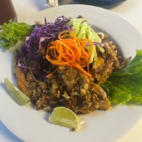Hongos Ostra Empanizados at Restaurante Vegetariano Primavera Zona 10 - 春天素食餐廳 in 