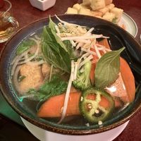 Vegan pho  at Pho Viet Lotus Restaurant in Vancouver