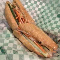 Vegan banh mi  at Pho Viet Lotus Restaurant in Vancouver