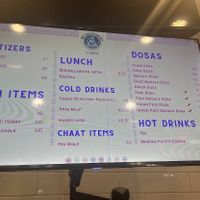 Menu  at Sri Annapoorani Express in Salt Lake City