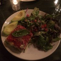 raw zucchini lasagna  at Avo in Nashville